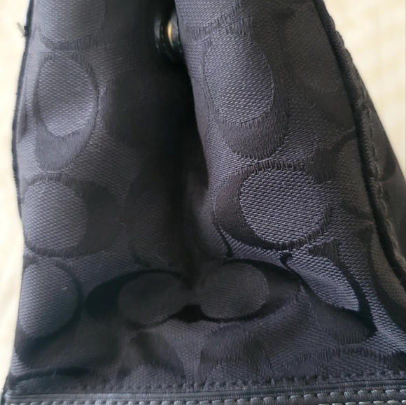 COACH Monogram Canvas Signature Logo Shoulder/ Handbag - Picture 7 of 16